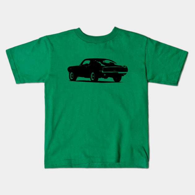 Ford mustang 68 fastback bullitt Kids T-Shirt by GalfiZsolt